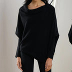 R&B | Gemütlicher Oversized Strickpullover mit Carmen-Ausschnitt