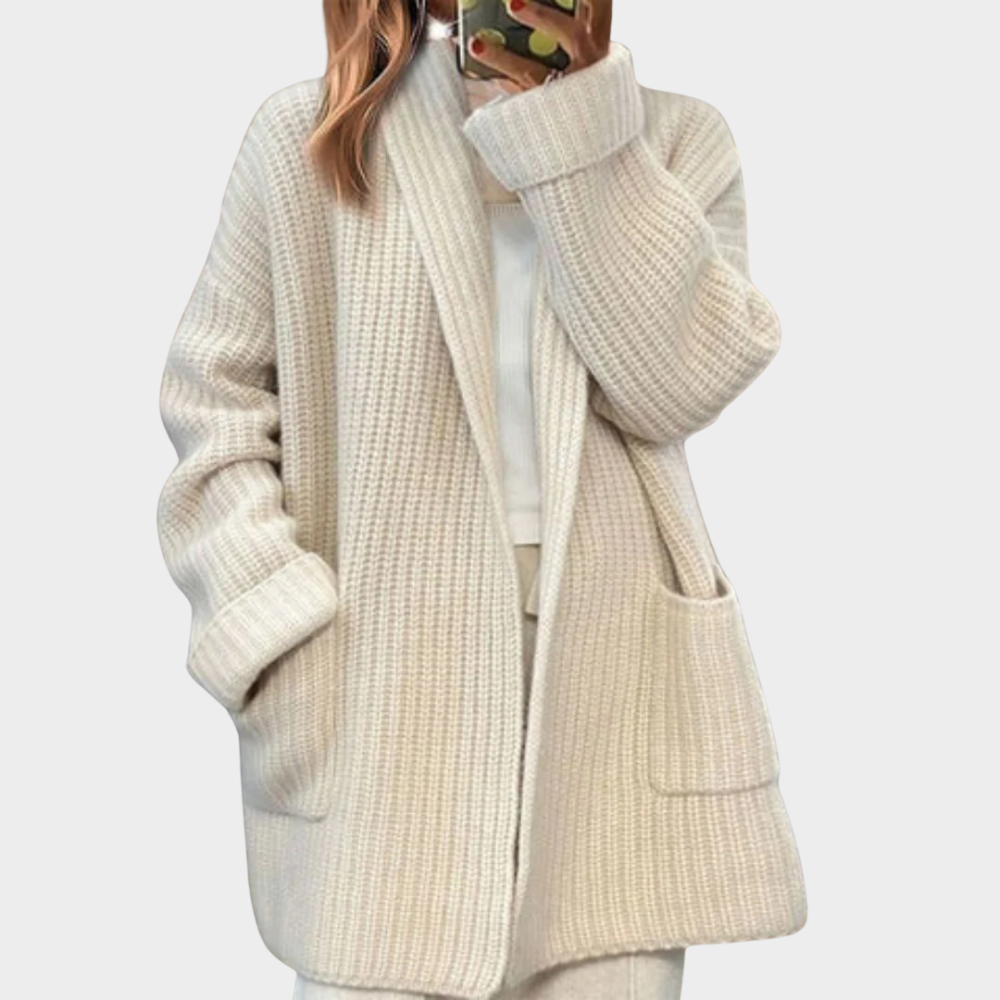 R&B | gestrickter Woll-Cardigan-Pullover