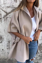 R&B | Übergroßer Losvallender Cape Mantel Damen