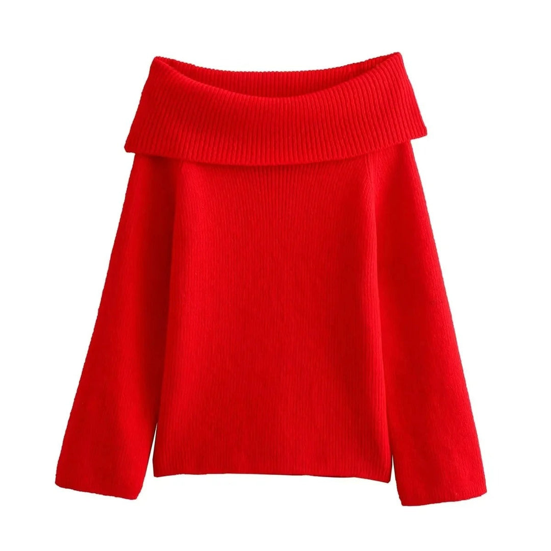 R&B | Off-Shoulder Damen Strickpullover