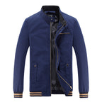 Herren modische Utility-Jacke mit hohem Stehkragen und Taschen R&B