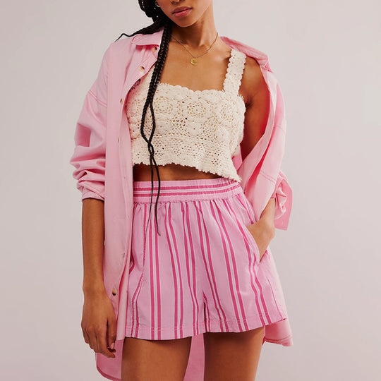 R&B | Gestreifte Strandshorts