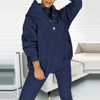 R&B | 3-Teiliges Damen-Sportanzug mit Lockerem Kapuzenpullover und Slim-Hosen