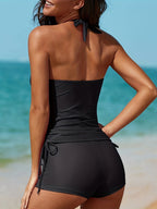 R&B | Neckholder-Tankini-Set mit Kordelzug für Damen