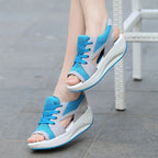 Damen nan Sneaker-Sandale mit Plateau-Sohle und atmungsaktivem NetzgewR&Be R&B