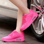 Damen Leinensneaker mit bequemer Luftpolsterung und rutschfester Sohle