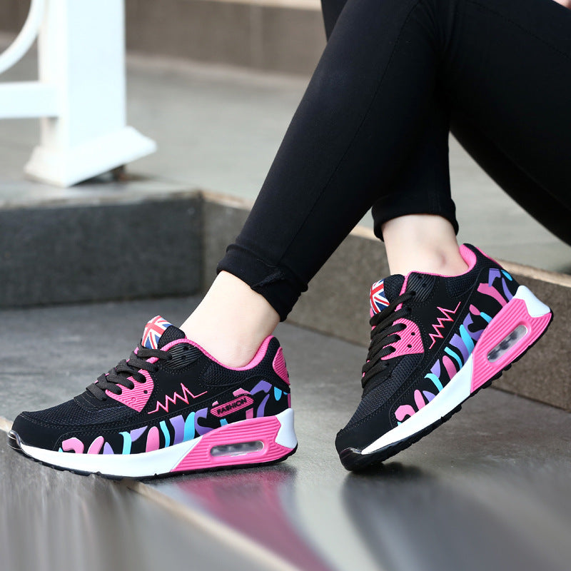 Damen Sportliche Sneakers mit gepolsterter Sohle und atmungsaktivem Obermaterial