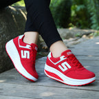 Damen nan Balance-Walking-Sneaker mit ergonomischer Wippsohle und entlastender Mittelsohle R&B