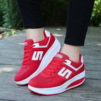 Damen nan Balance-Walking-Sneaker mit ergonomischer Wippsohle und entlastender Mittelsohle R&B