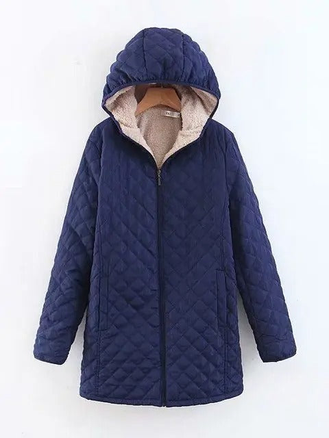 R&B | Warme Steppjacke mit Kapuze