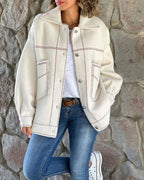 R&B | Stylische Jacke mit Kontrastierenden Revers