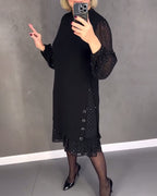 R&B | Kleid mit Langen Ärmeln und Punkten