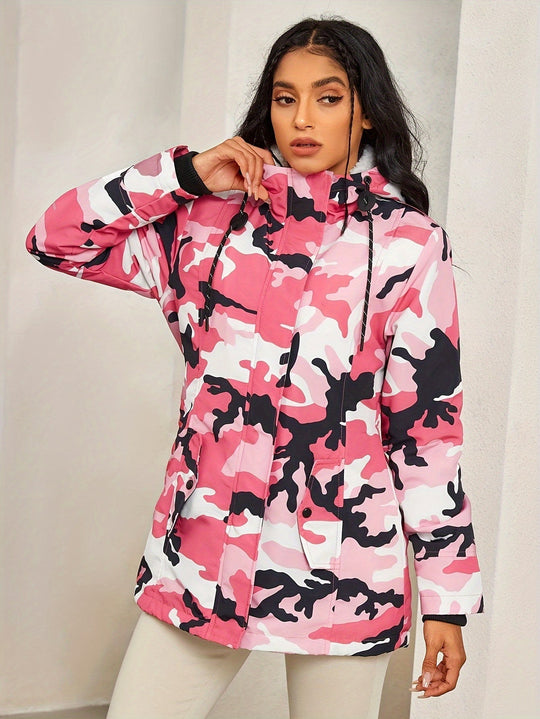 R&B | Winter Casual Cozy mit Fleece-Futter und Kapuze für Damen Ideal für Herbst-Winter