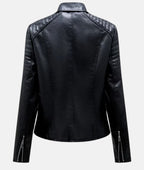 R&B | Stylische Damen Bikerjacke Aus Kunstleder