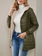 R&B | Fleece Gefütterte Jacke mit Reißverschluss