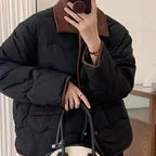 R&B | Steppjacke mit Kragen und Knopfleiste