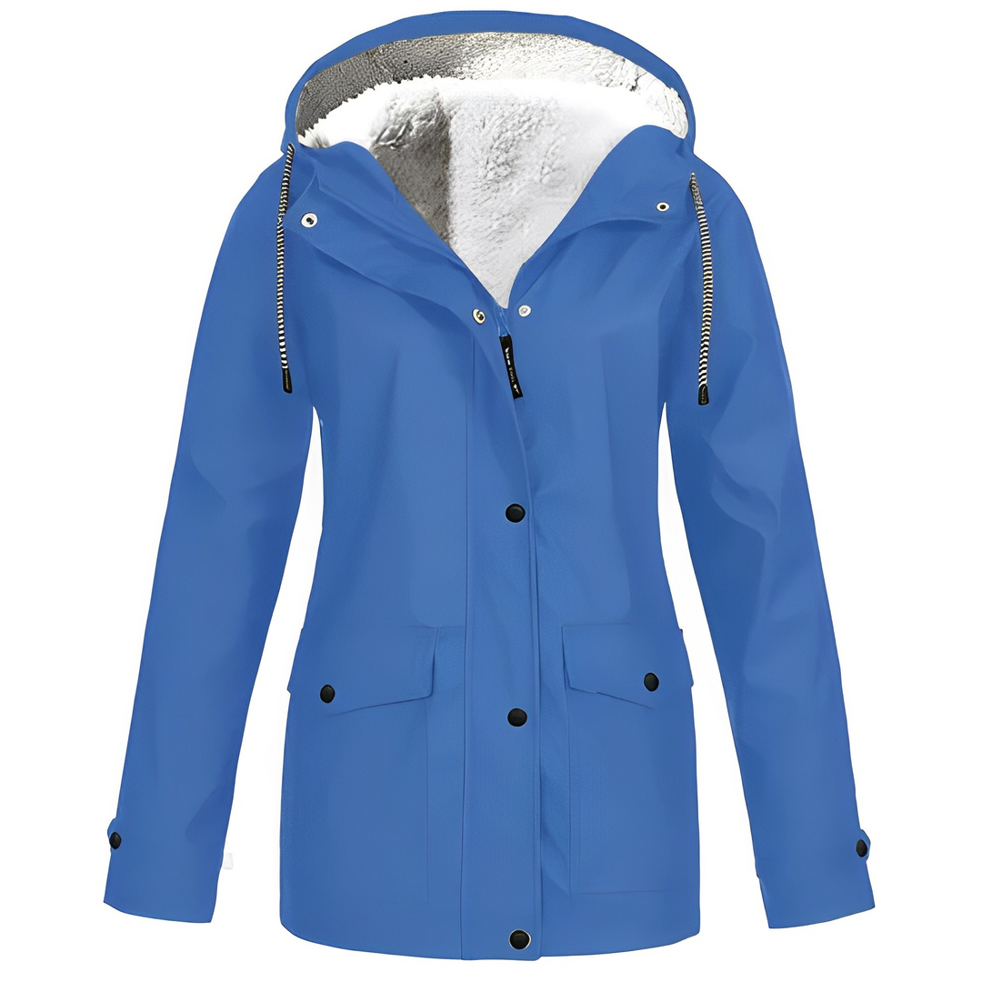 R&B | Fleecegefütterte Damen Regenjacke
