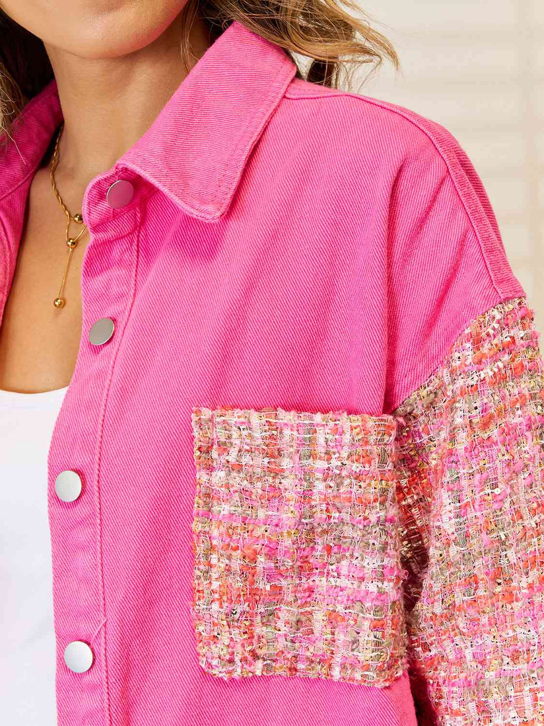 R&B | Rohsaum Drop-Shoulder Denimjacke