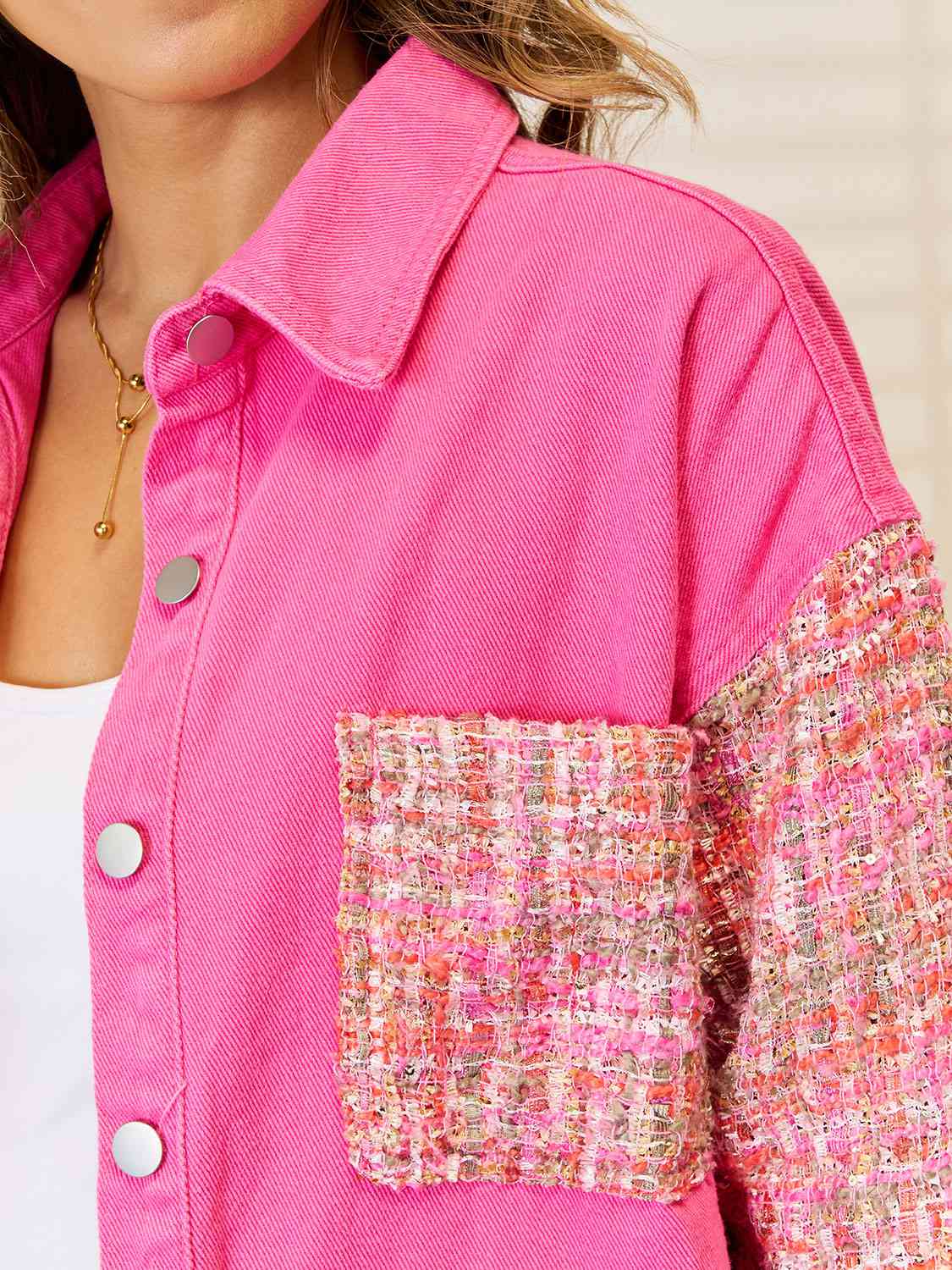 R&B | Rohsaum Drop-Shoulder Denimjacke