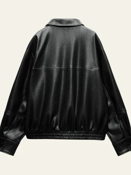 R&B | Kunstleder Bomberjacke