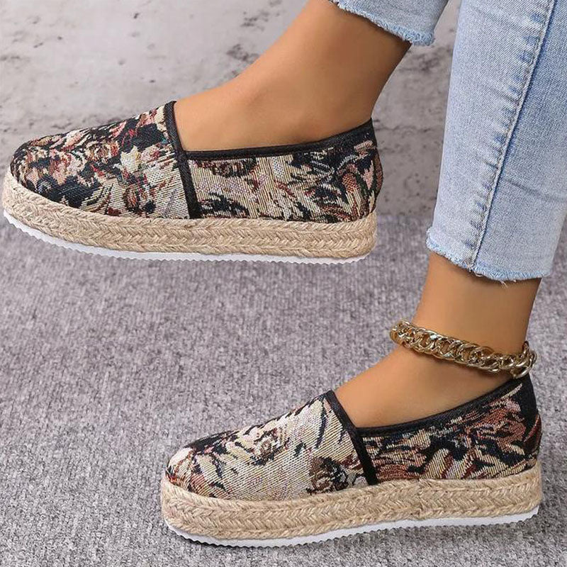 Vintage Plattform Slip-On Schuhe R&B