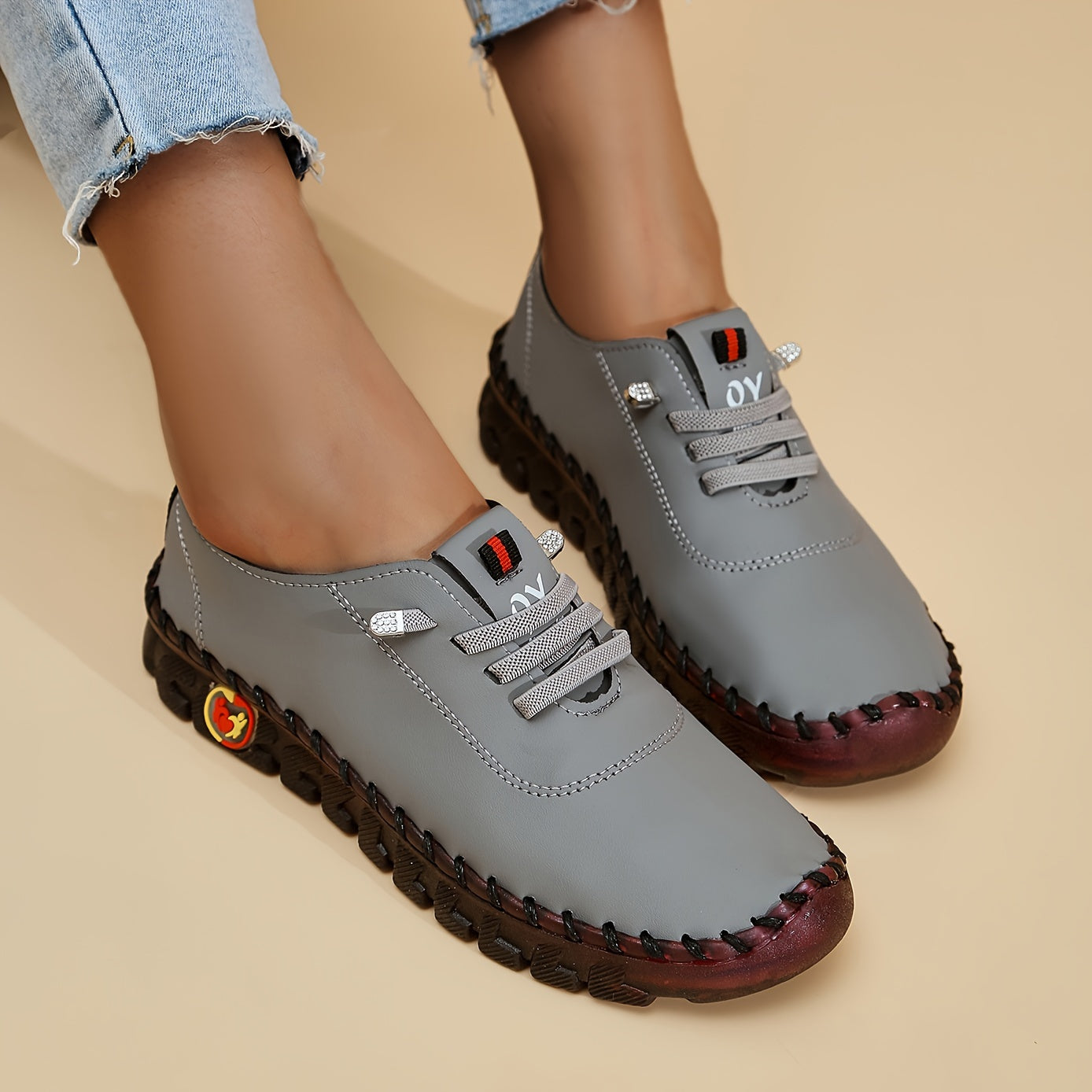 R&B | Bequeme Lederschuhe mit Runder Spitze