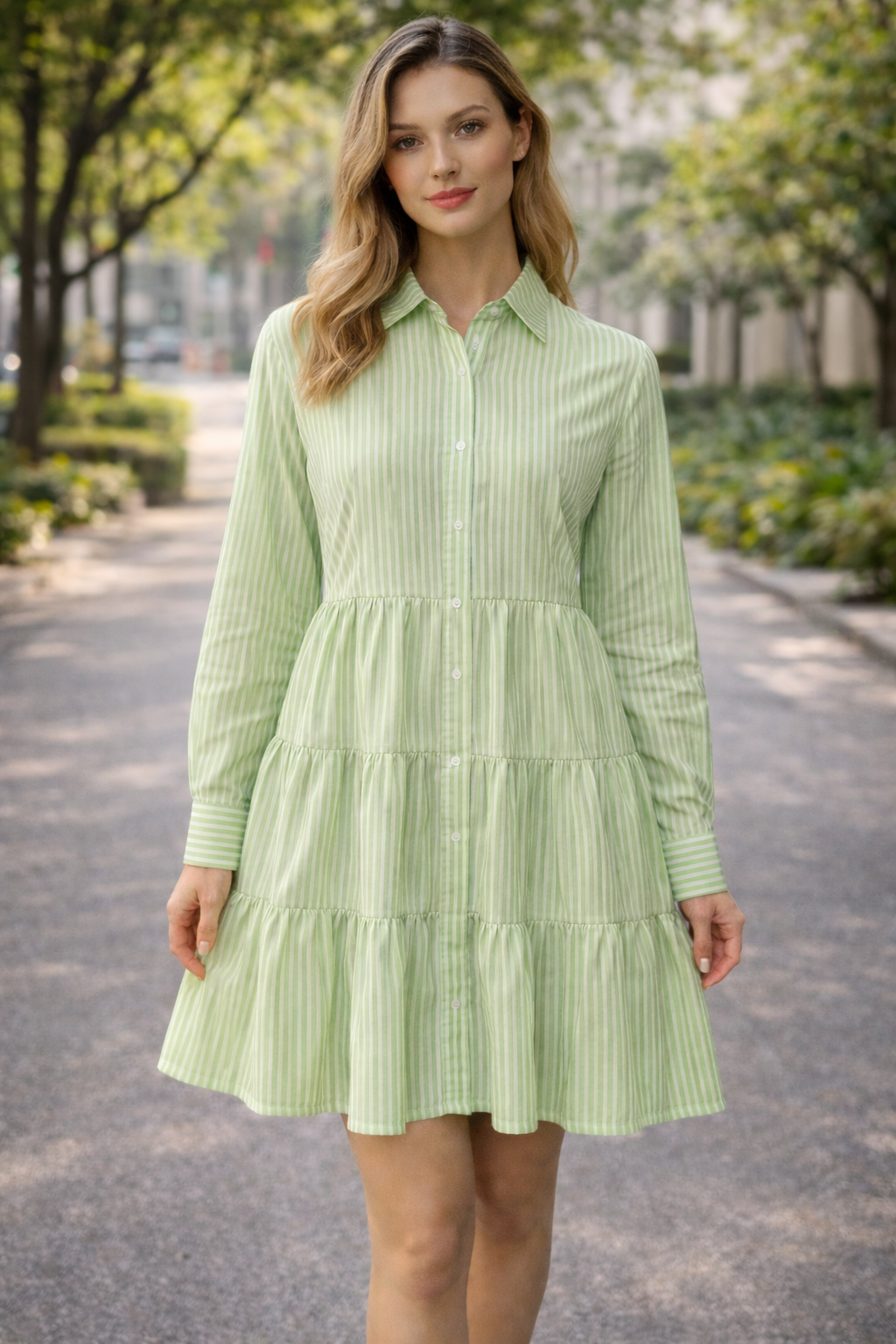 Breezy Chic Sommer Damen kleid