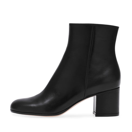 R&B | Damen Chunky Heel Rund-Toe Mittel-Hügel Stiefel