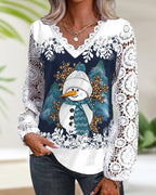 R&B | Spitzen und Schneemannmuster