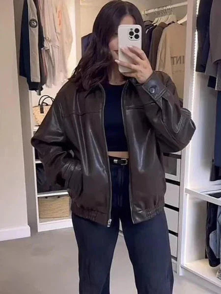 R&B | Kunstleder Bomberjacke