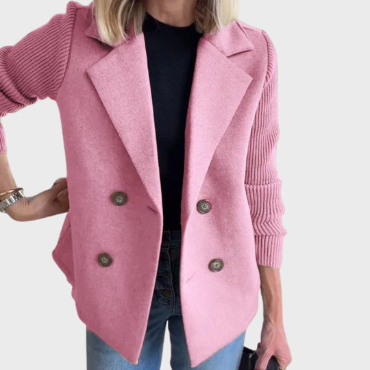 R&B | Eleganter Herbststrickärmel-Blazer