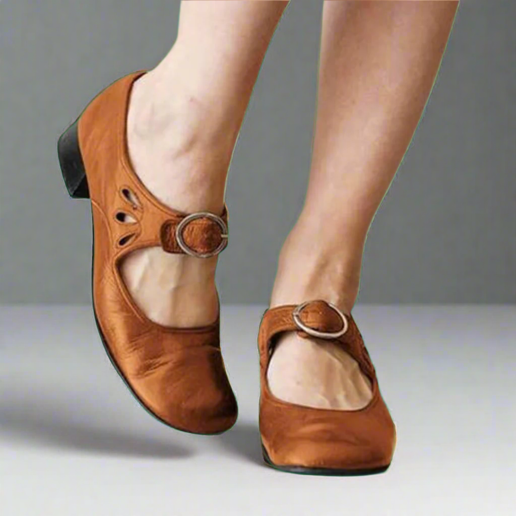 Bequeme Wedge-Sohle Orthopädische Ledersandalen R&B