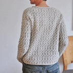 R&B | Schicker Grauer Boot Ausschnitt Pullover