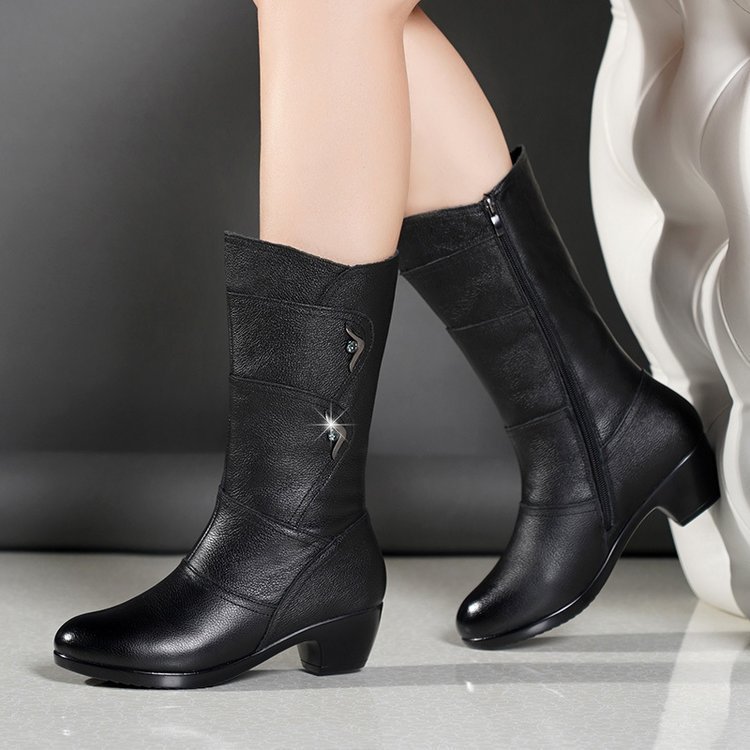 Damen-Boots mit Plateau & Blockabsatz R&B R&B