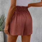 R&B | Einfarbige Shorts mit hoher Taille
