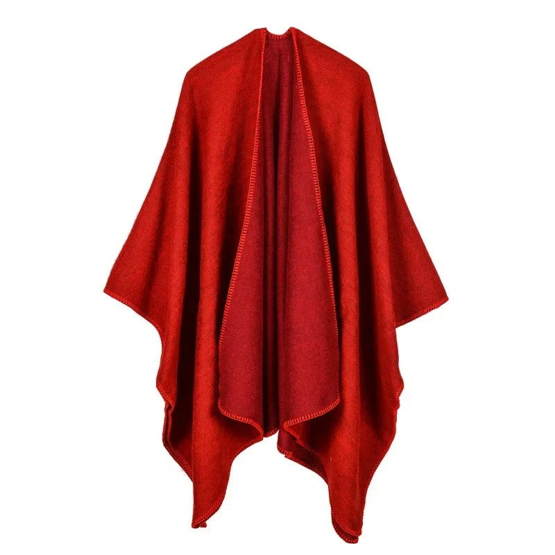 R&B | Warmer Poncho mit Fließendem Schnitt