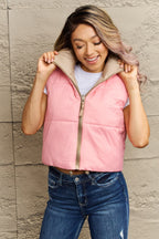 R&B | Zip-Up Drawstring Puffer Weste