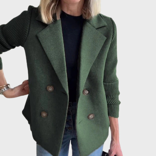 R&B | Eleganter Herbststrickärmel-Blazer