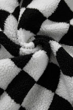 R&B | Gitter Sherpa Jacke Polyester Warm und Trendy Produktbeschreibung: