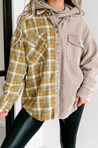 R&B | Zweiseitige Hemdjacke Karomuster und Corddesign Stil und Komfort