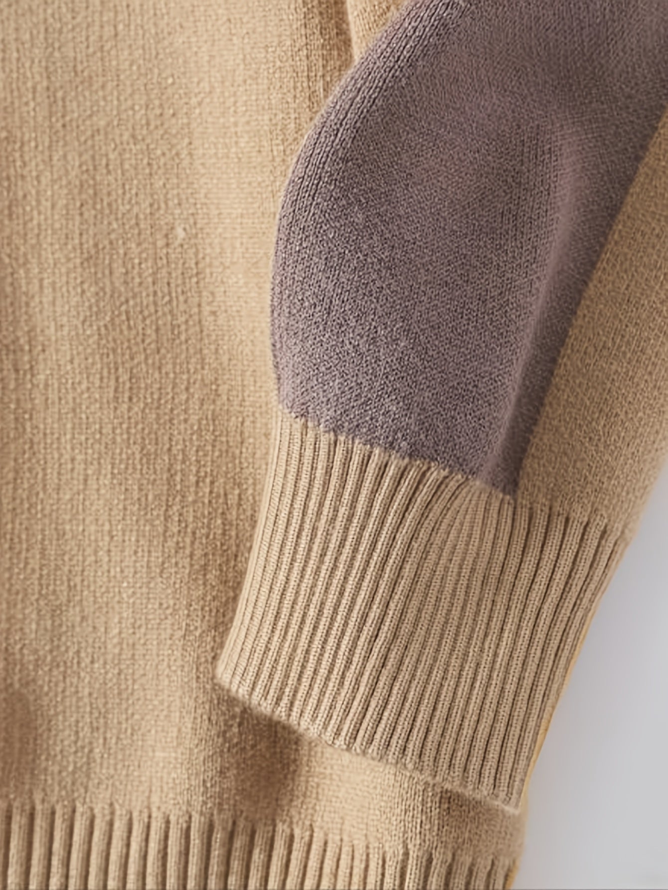 R&B | Strickpullover mit Farbigen Ärmeln Weich und Warm Perfekt für Den Alltag