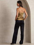 R&B | V-Ausschnitt Reine Seide Spaghettiträger Camisole Top