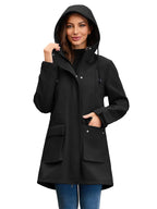 R&B | Wasserdichte Softshell-Damenjacke mit Kapuze