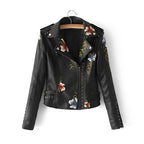 R&B | Lederjacke mit Stickerei