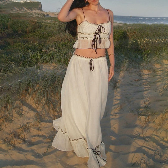 R&B | Hosenträger Top Temperament Kleid