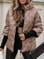 R&B | Patchwork-Jacke mit Kapuze