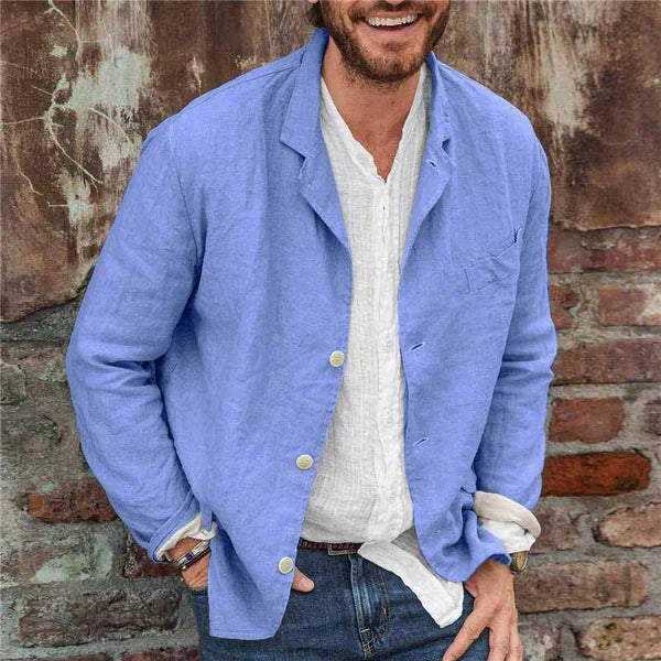 R&B - Leichte Baumwoll-blazer für Herren: Komfort und Stil