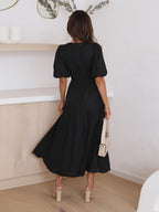 R&B | Kleid Mit Puffärmeln