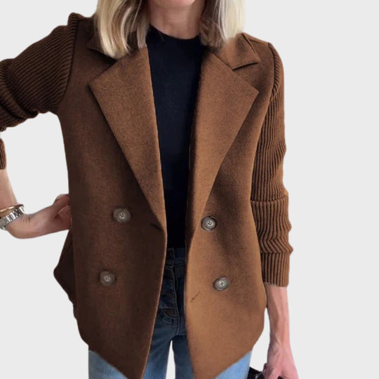 R&B | Eleganter Herbststrickärmel-Blazer