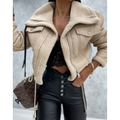 R&B | Stylische Winter Cropped Jacke Warm